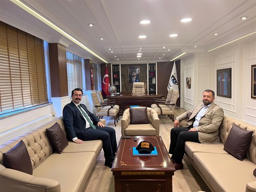 Kaymakamımız Sayın Muhammed Fatih Günlü Hamit Albayrak’ı Makamında Ağırladı